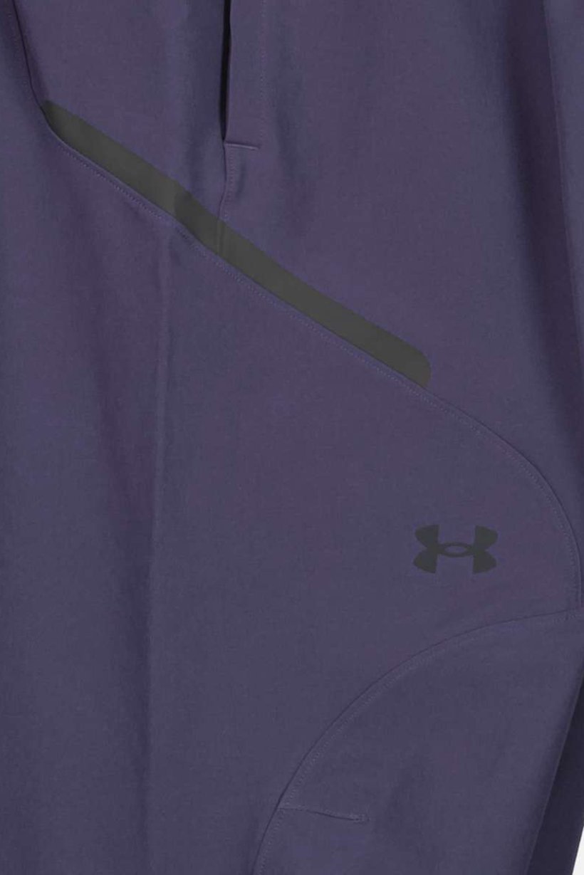 Men Fitted Brand Logo Outdoor Pants, Dusty Purple