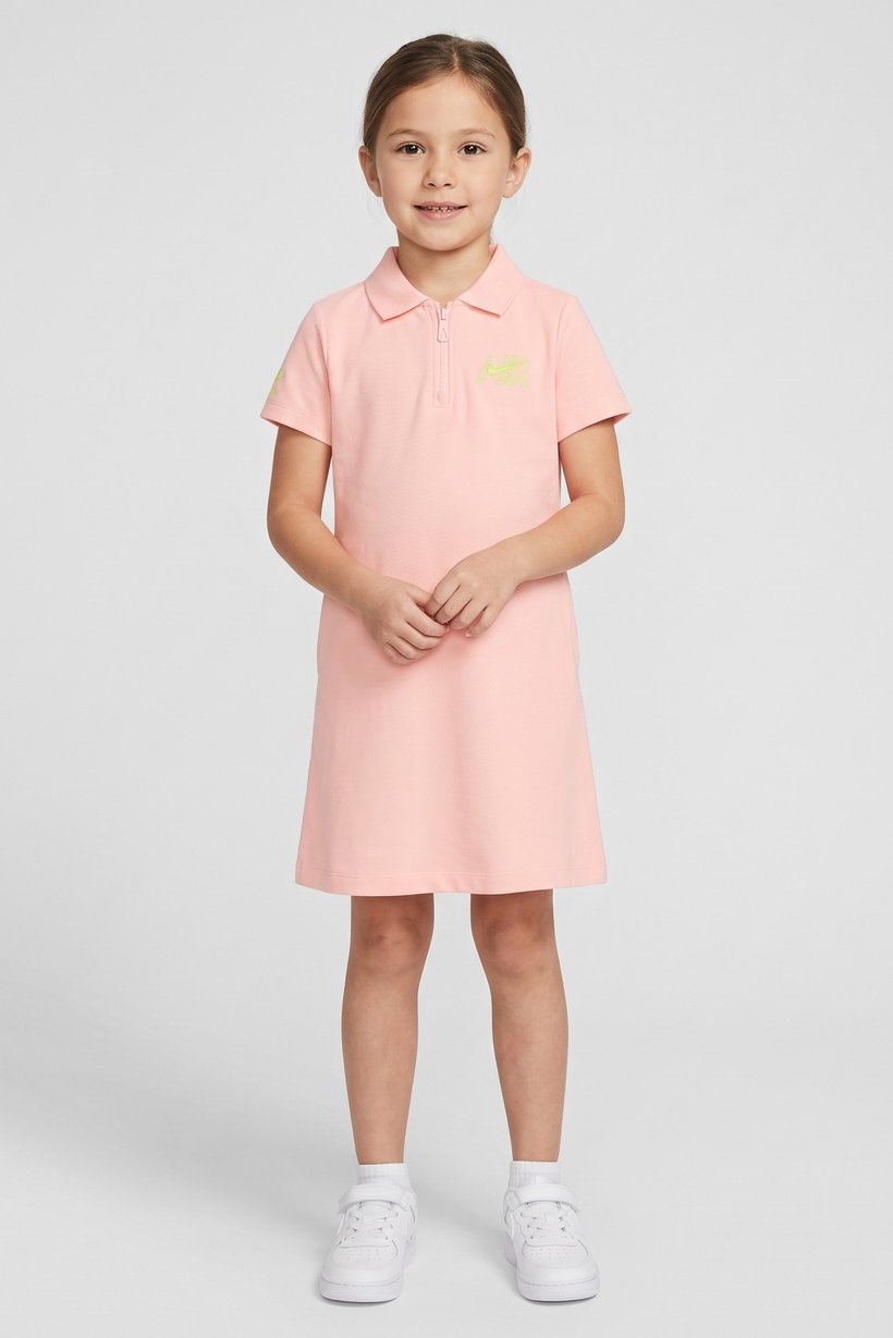 Kids Girl Sportswear Fit Short Sleeve Outdoor Dress, Pink