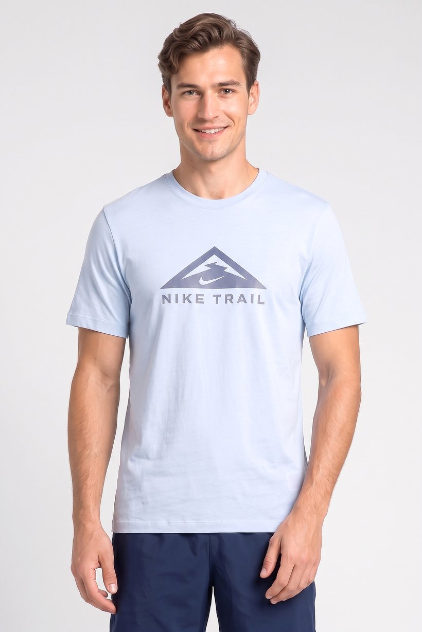 Men Sportswear Fit Short Sleeve Outdoor T-Shirt, Blue