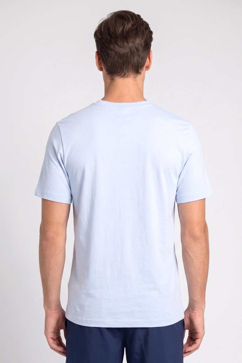 Men Sportswear Fit Short Sleeve Outdoor T-Shirt, Blue