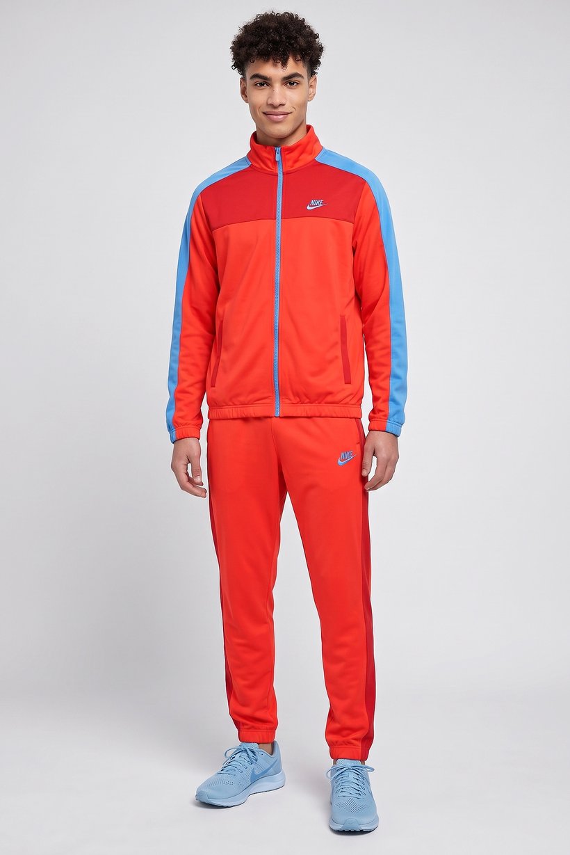 Men Standard Fit Long Sleeve Training Tracksuit, Multicolor