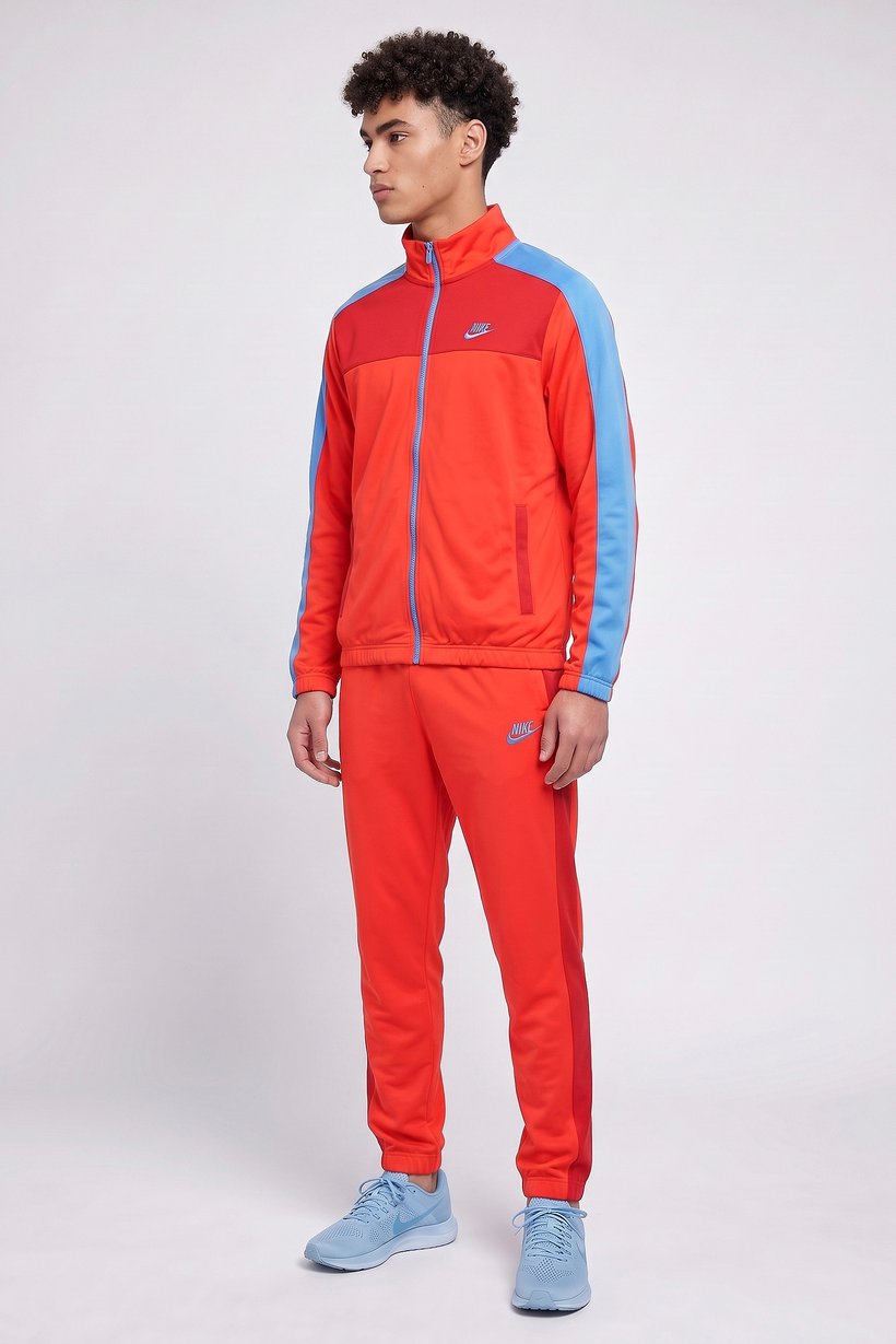 Men Standard Fit Long Sleeve Training Tracksuit, Multicolor