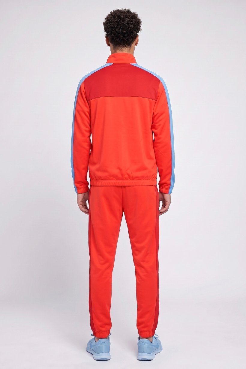 Men Standard Fit Long Sleeve Training Tracksuit, Multicolor