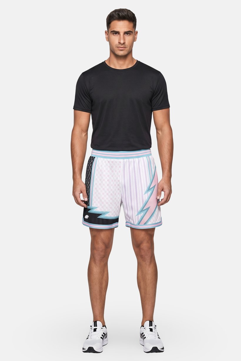 Men Loose Fit Training Shorts, Multicolor
