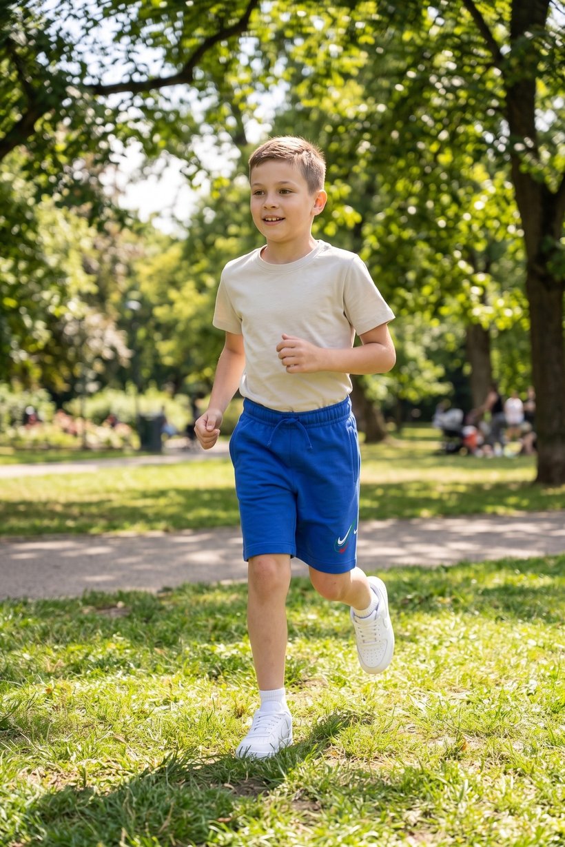 Kids Boys Standard Fit Outdoor Shorts, Blue
