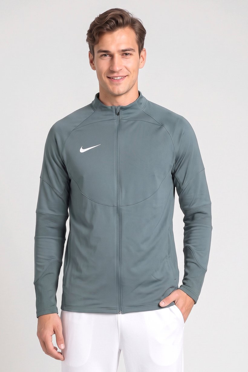 Men Sportswear Fit Long Sleeve Training Jacket, Sage Green