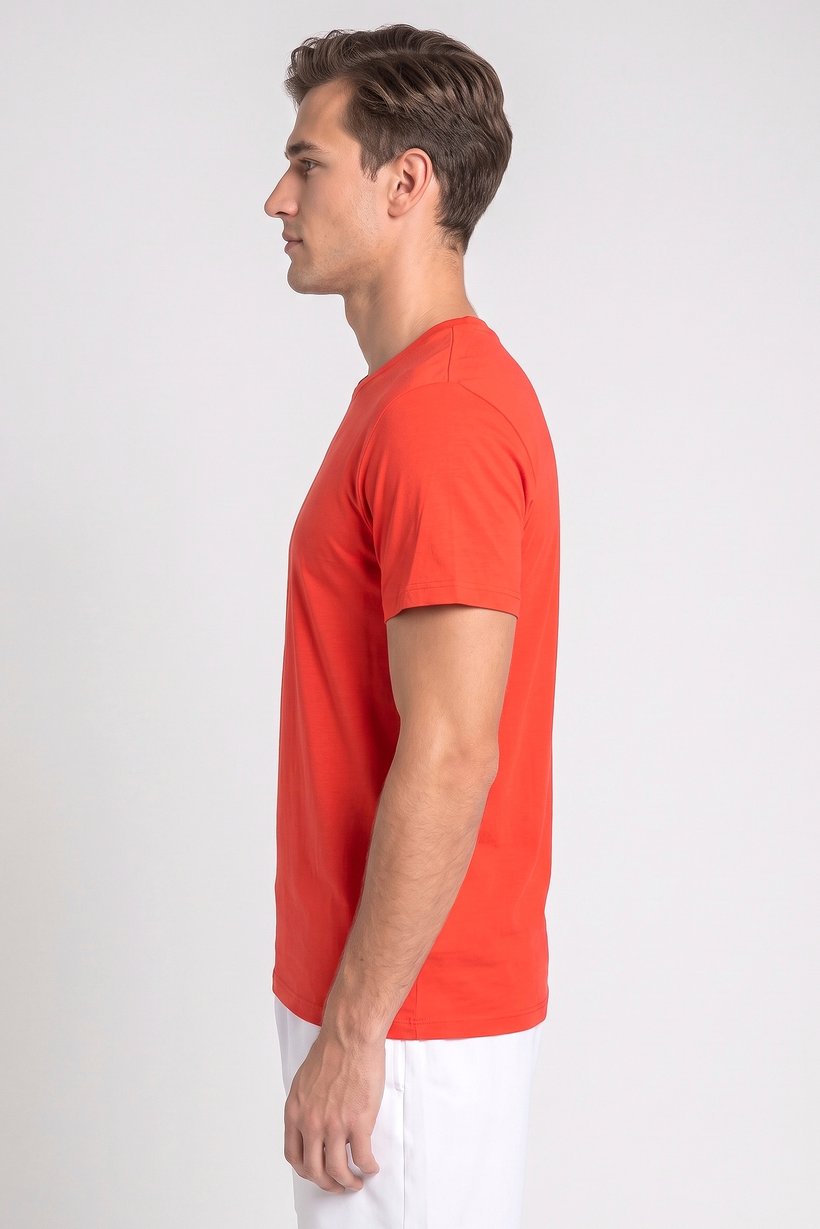 Men Sportswear Fit Short Sleeve Training T-Shirt, Orange