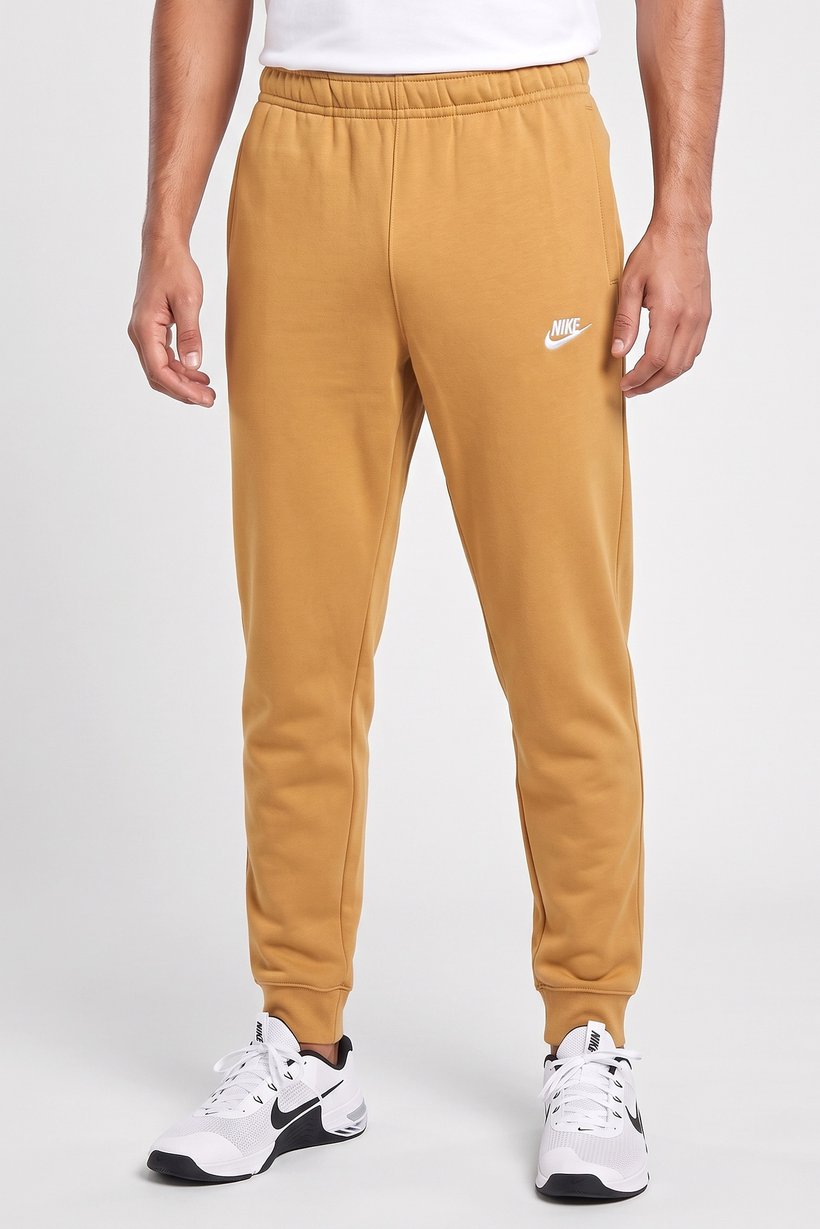 Men Standard Fit Drawstring Training Sweatpants, Light Brown
