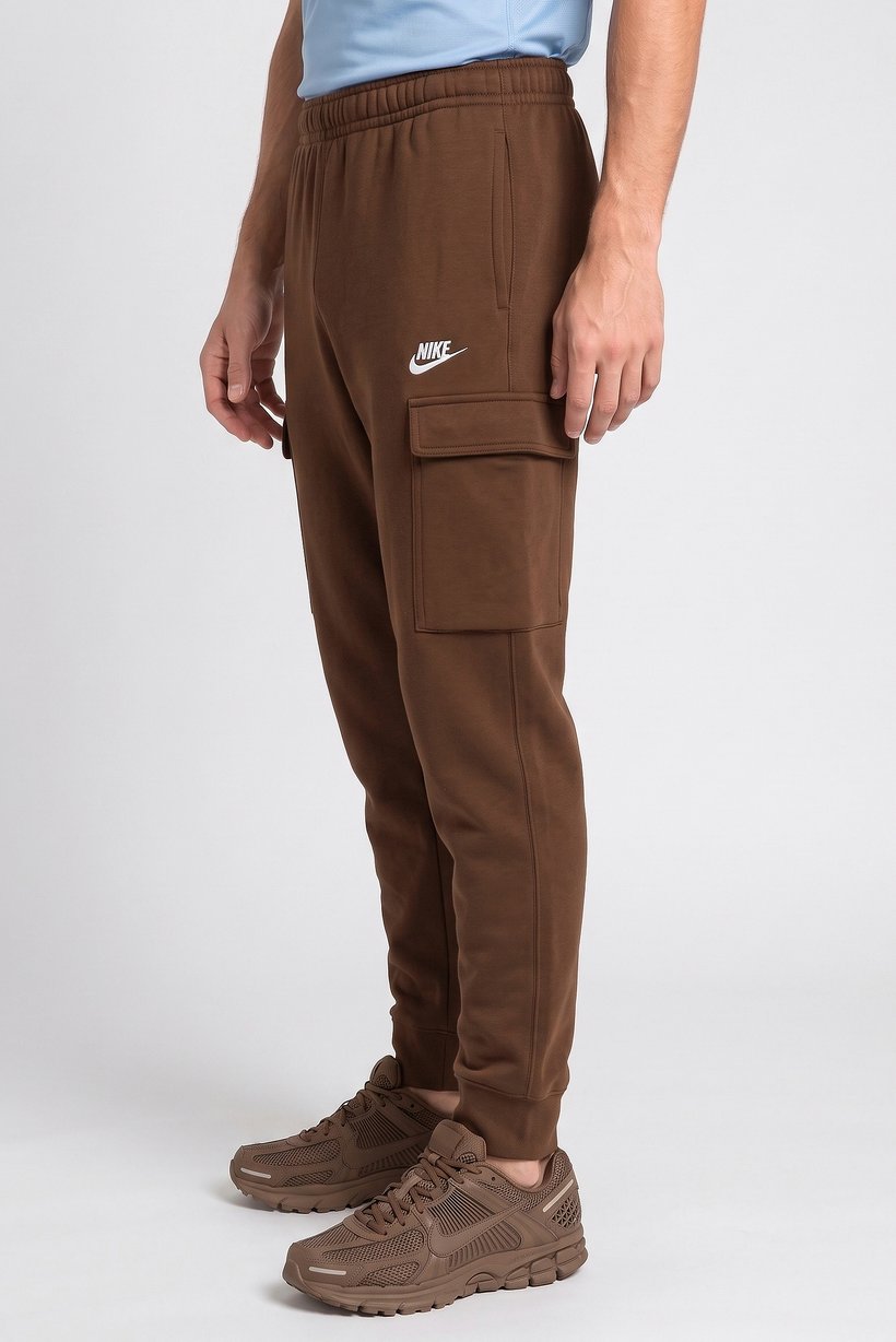 Men Standard Fit Outdoor Sweatpants, Dark Brown