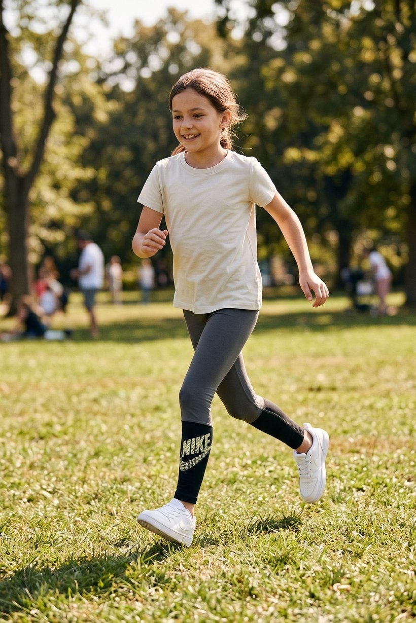 Kids Girl Tight Fit Training Legging, Multicolor