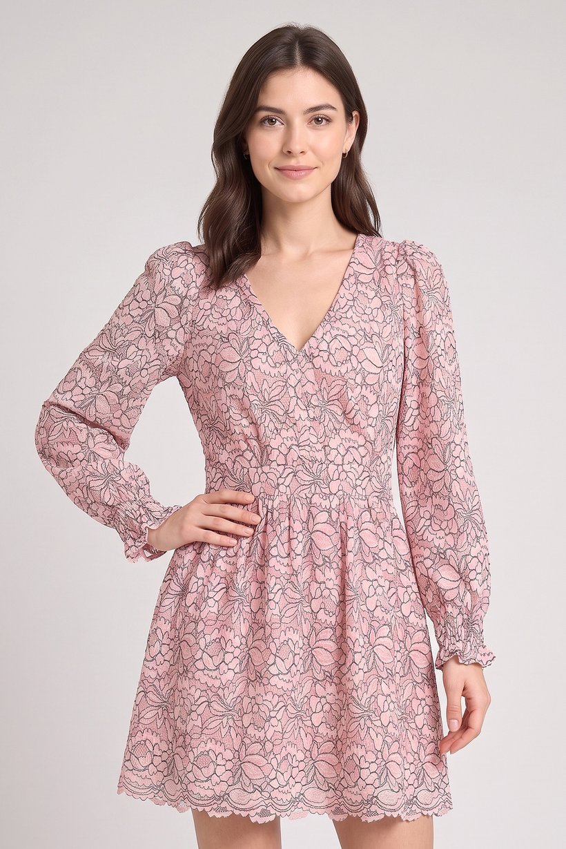 Women Textured Mini Dress, Multicolor