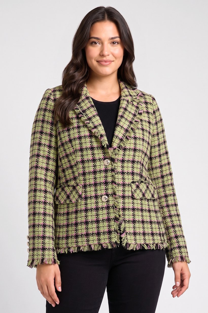 Women Regular Fit Textured Casual Blazer, Multicolor