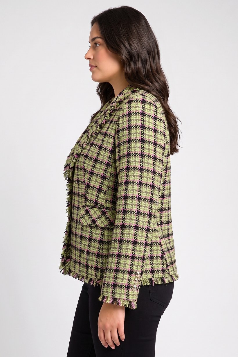 Women Regular Fit Textured Casual Blazer, Multicolor