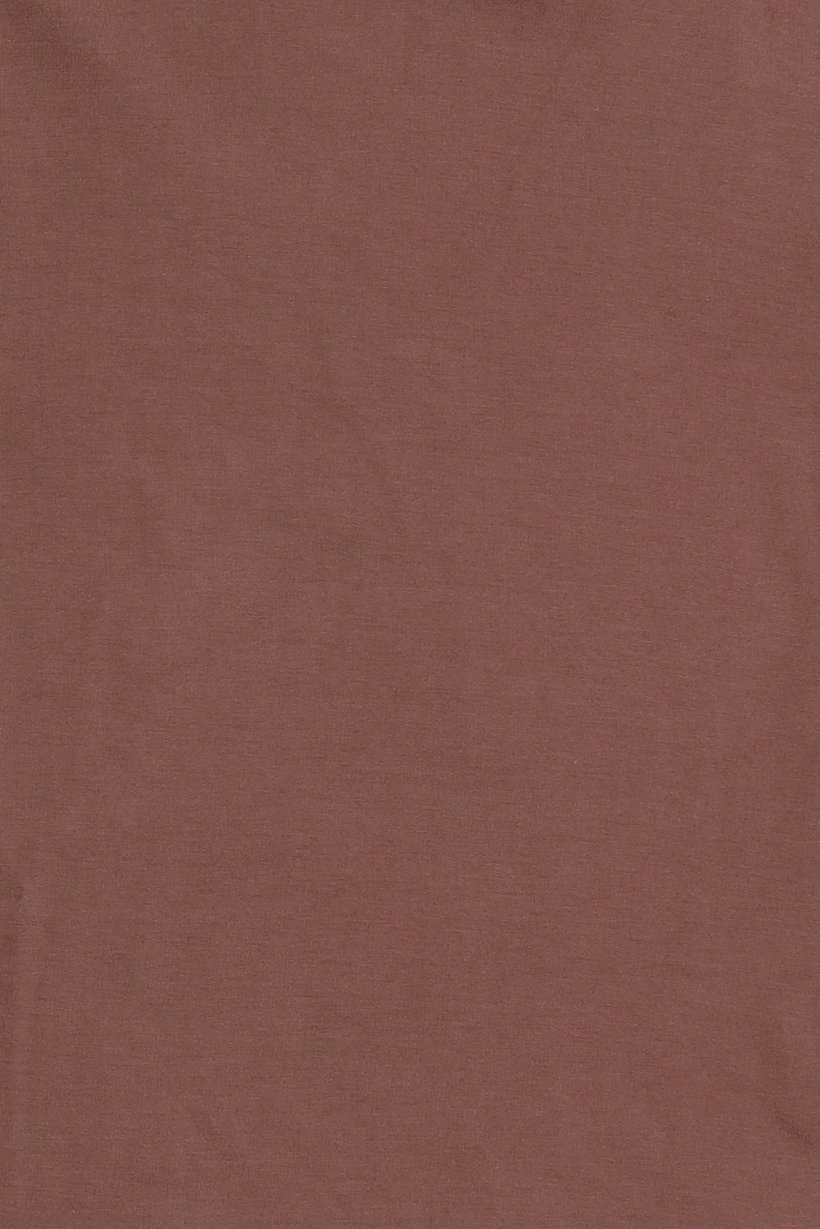 Women Mock Neck Long Sleeve Solid Top, Brown