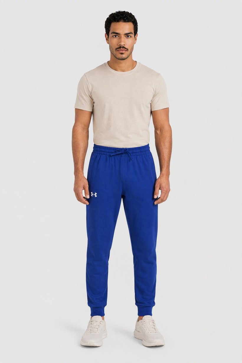 Men Loose Fit Outdoor Sweatpants, Blue