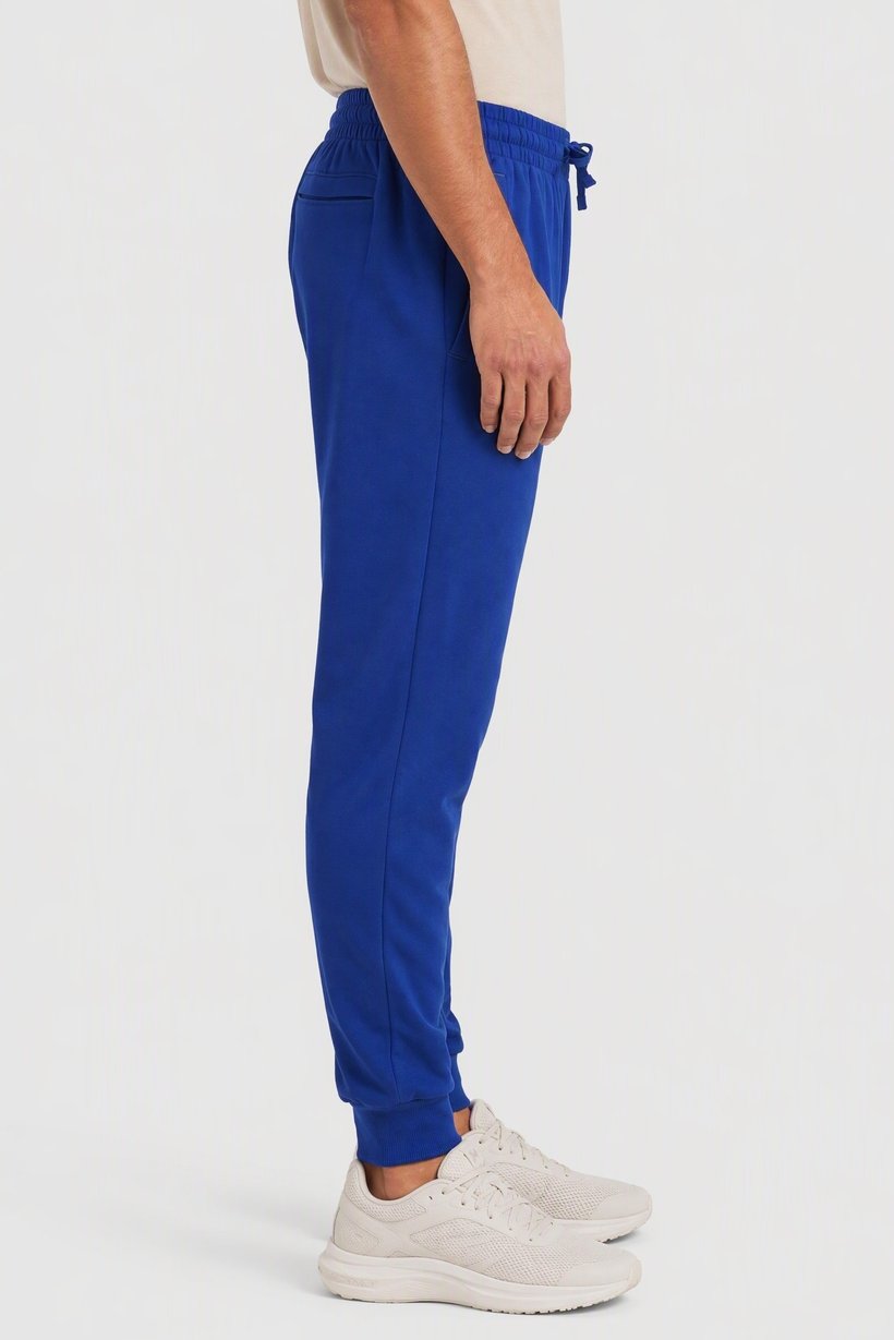 Men Loose Fit Outdoor Sweatpants, Blue