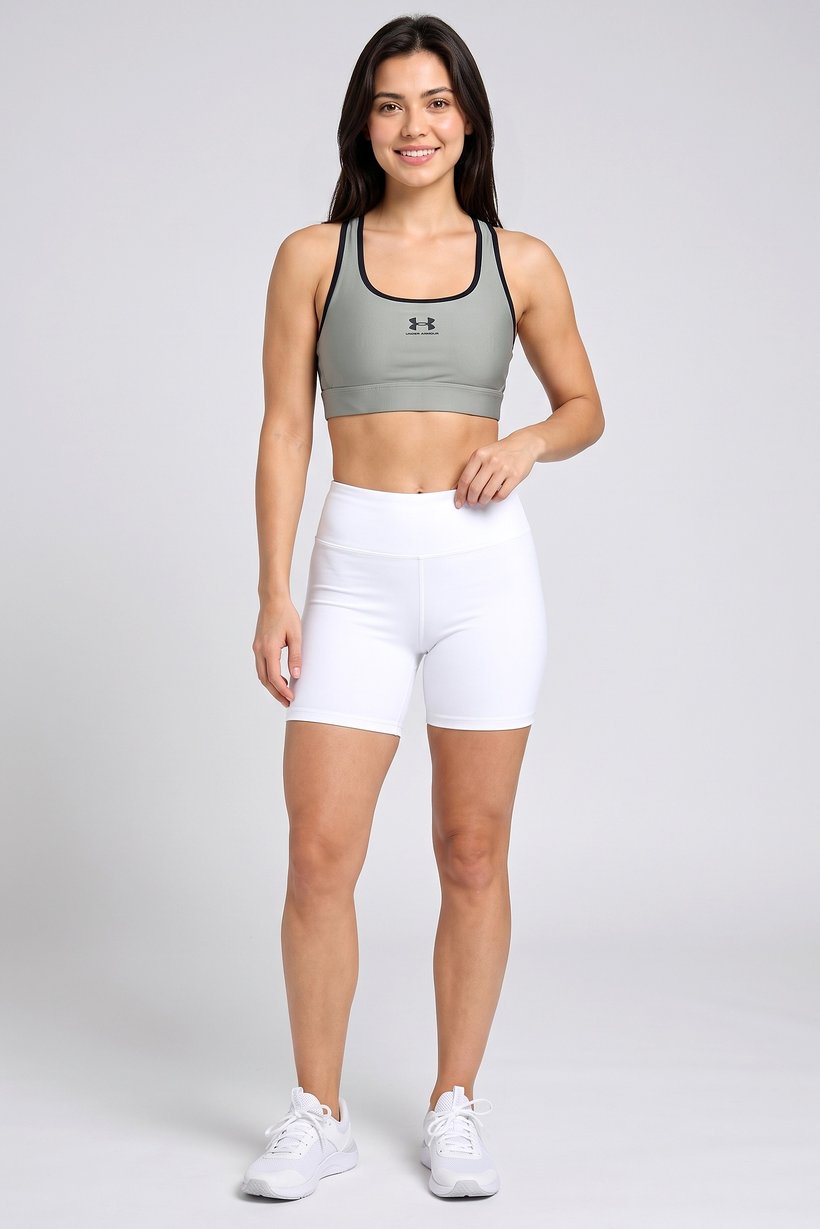 Women Brand Logo Non Padded Sports Bra, Sage