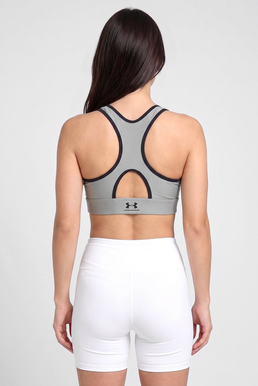 Women Brand Logo Non Padded Sports Bra, Sage