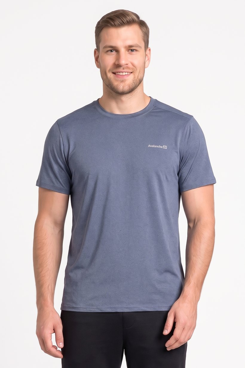 Men Sportswear Fit Short Sleeve Training T-Shirt, Blue