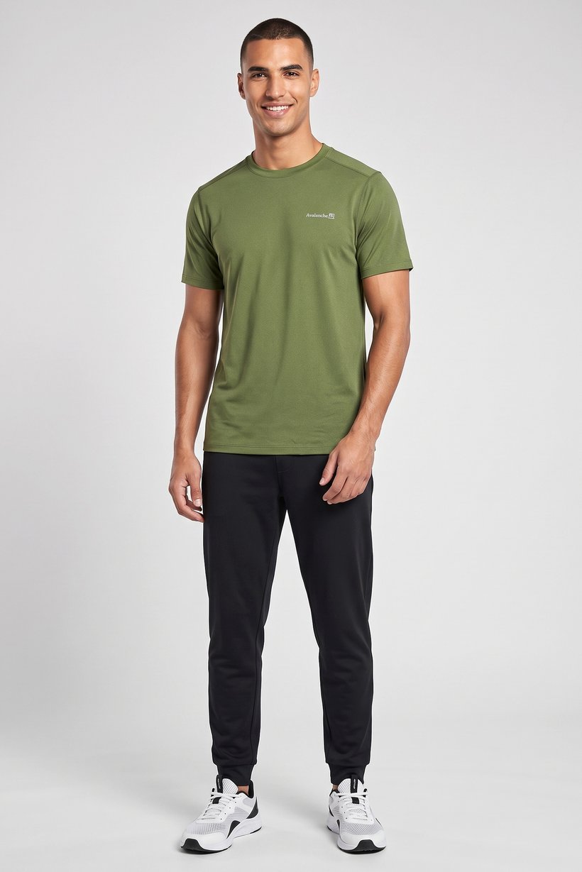 Men Sportswear Fit Short Sleeve Training T-Shirt, Green