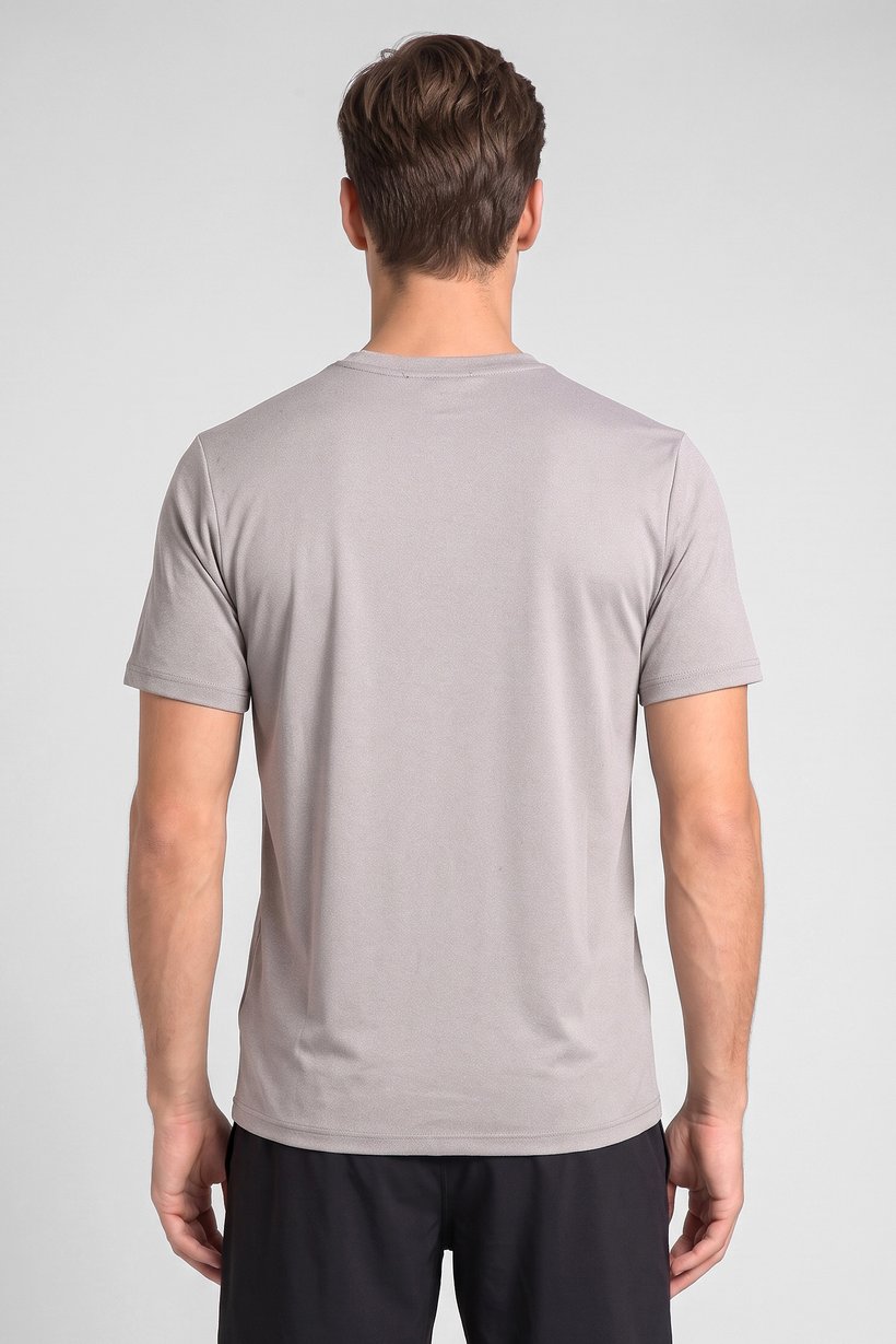 Men Sportswear Fit Short Sleeve Training T-Shirt, Light Grey