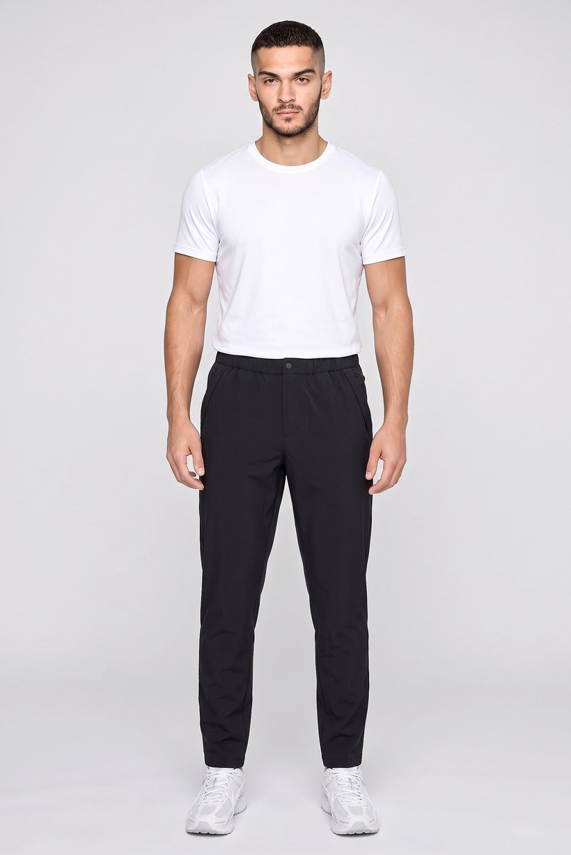 Men Sportswear Fit Training Track Pants, Black