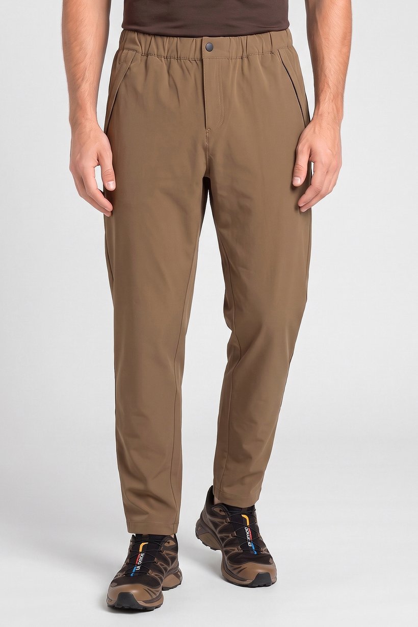 Men Sportswear Fit Training Track Pants, Taupe