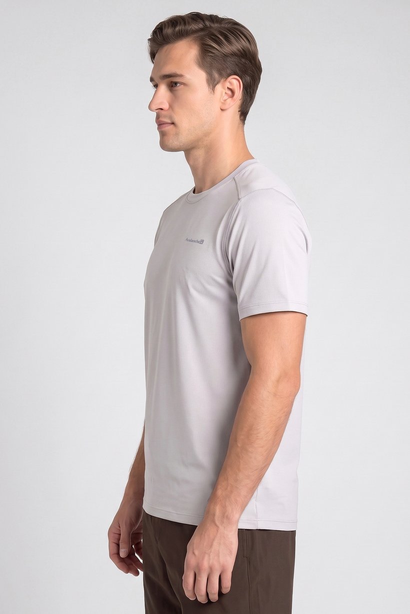 Men Sportswear Fit Short Sleeve Training T-Shirt, Grey