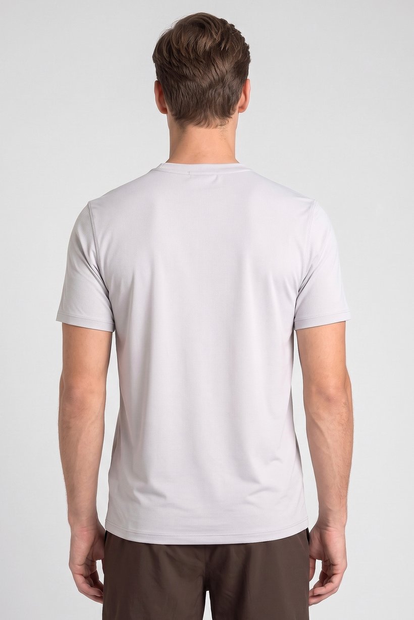 Men Sportswear Fit Short Sleeve Training T-Shirt, Grey