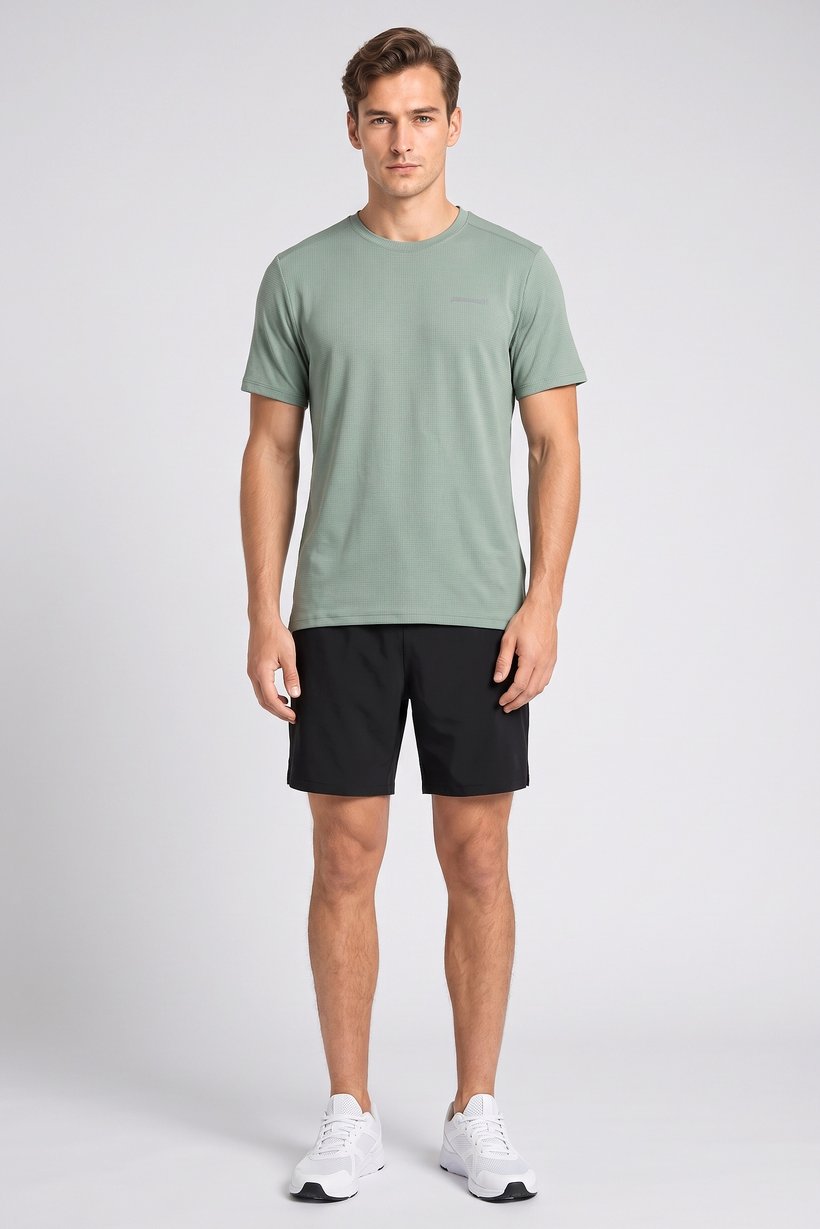 Men Sportswear Fit Short Sleeve Training T-Shirt, Green