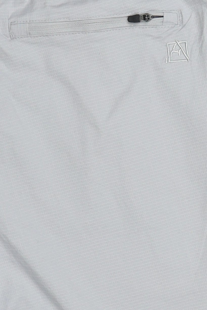 Men Embroidered Logo Basic Shorts, Grey