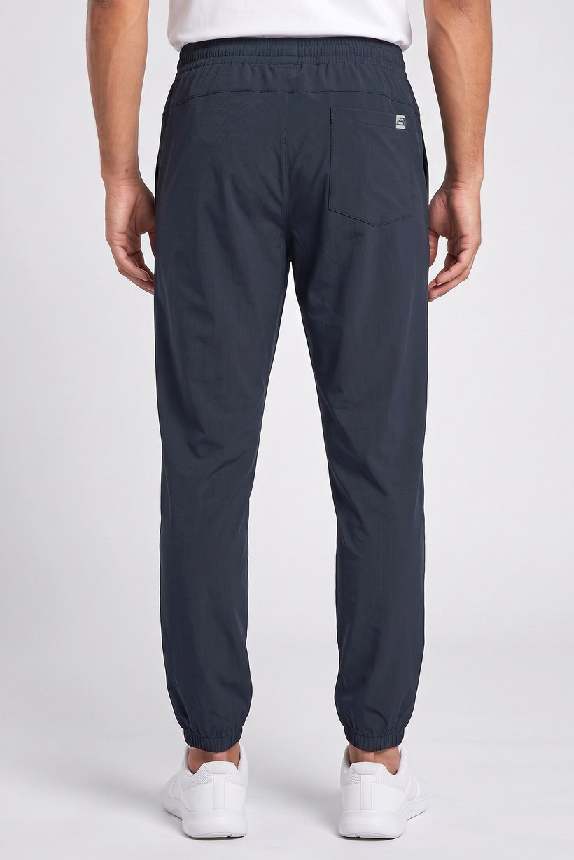 Men Sportswear Fit Drawstring Training Track Pants, Teal Green