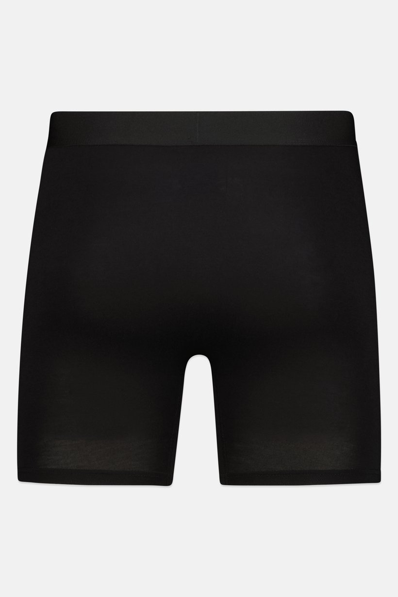 Men 4 Pcs Brand Logo Boxer Briefs, Black