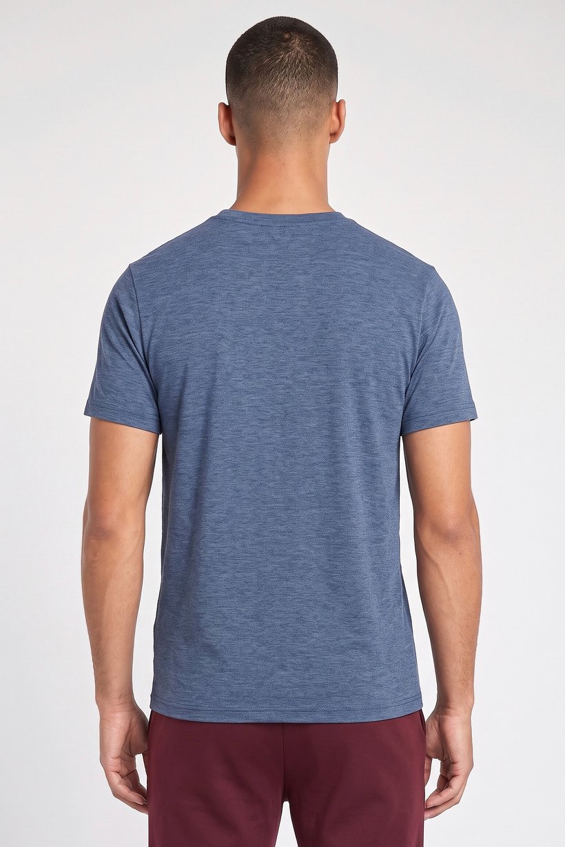 Men Sportswear Fit Short Sleeve Training T-Shirt, Slate Blue
