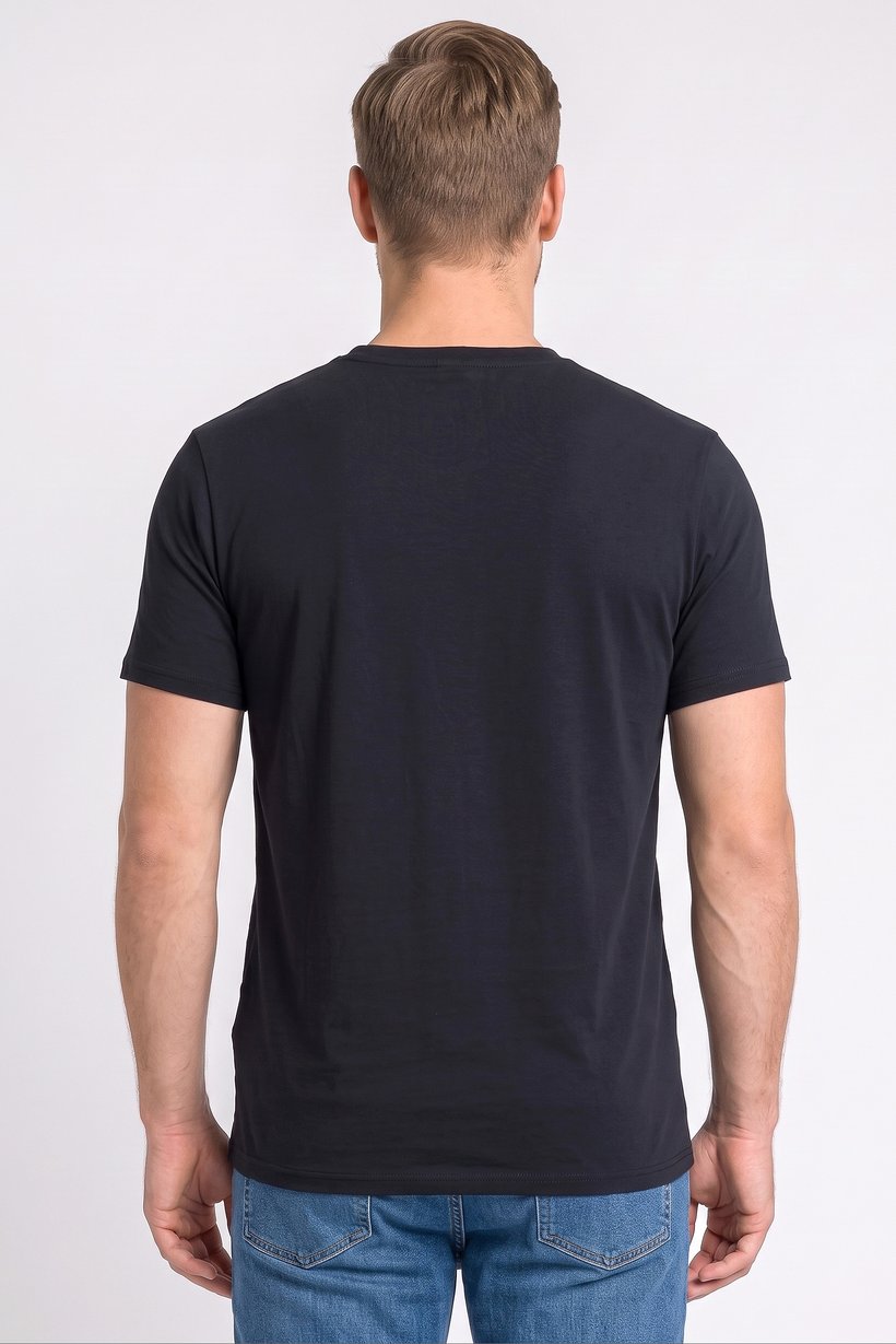 Men 3 Pcs Crew Neck Short Sleeve Solid T-Shirt, Multicolor
