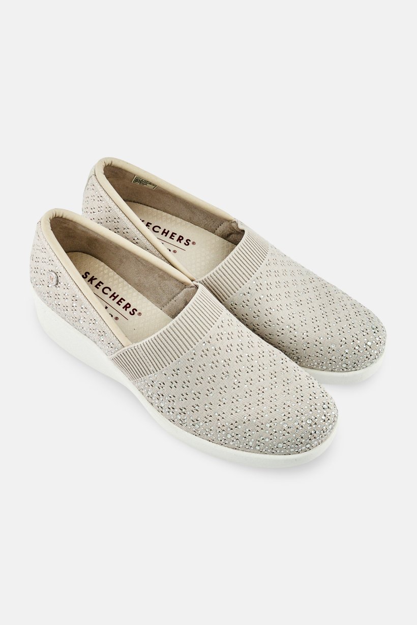 Women Reflection Slip On Outdoor Shoes, Light Grey