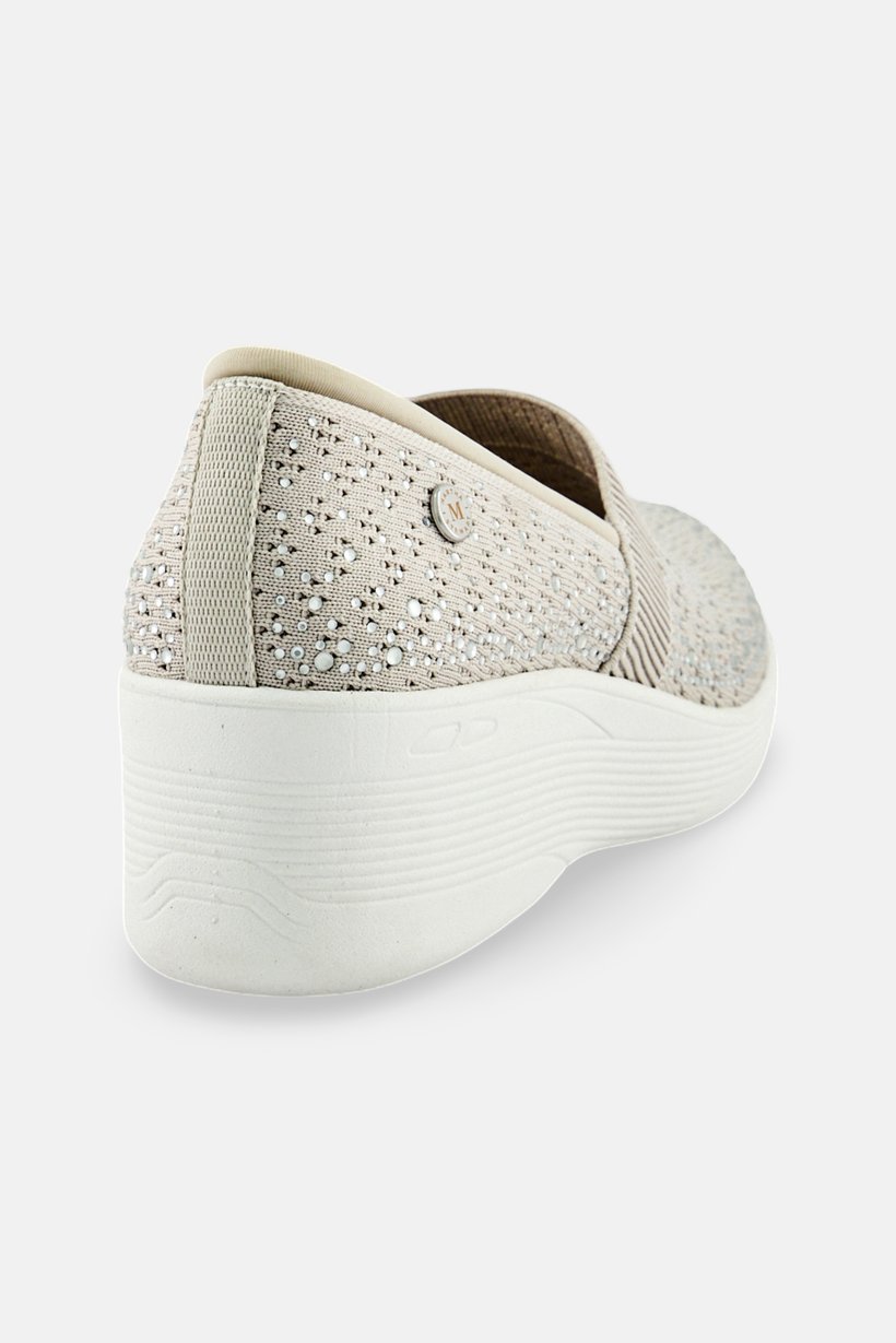 Women Reflection Slip On Outdoor Shoes, Light Grey