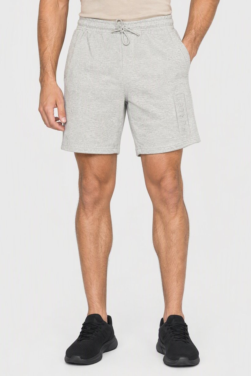 Men Sportswear Fit Outdoor Shorts, Heather Grey