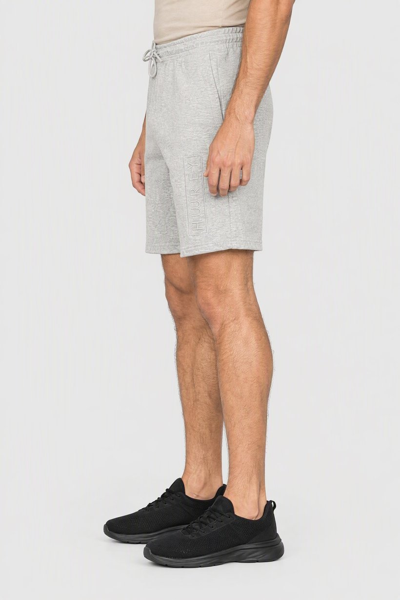 Men Sportswear Fit Outdoor Shorts, Heather Grey