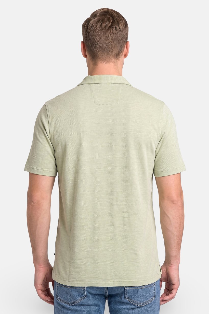 Men Regular Fit Short Sleeve Heather Casual Shirt, Sage Green