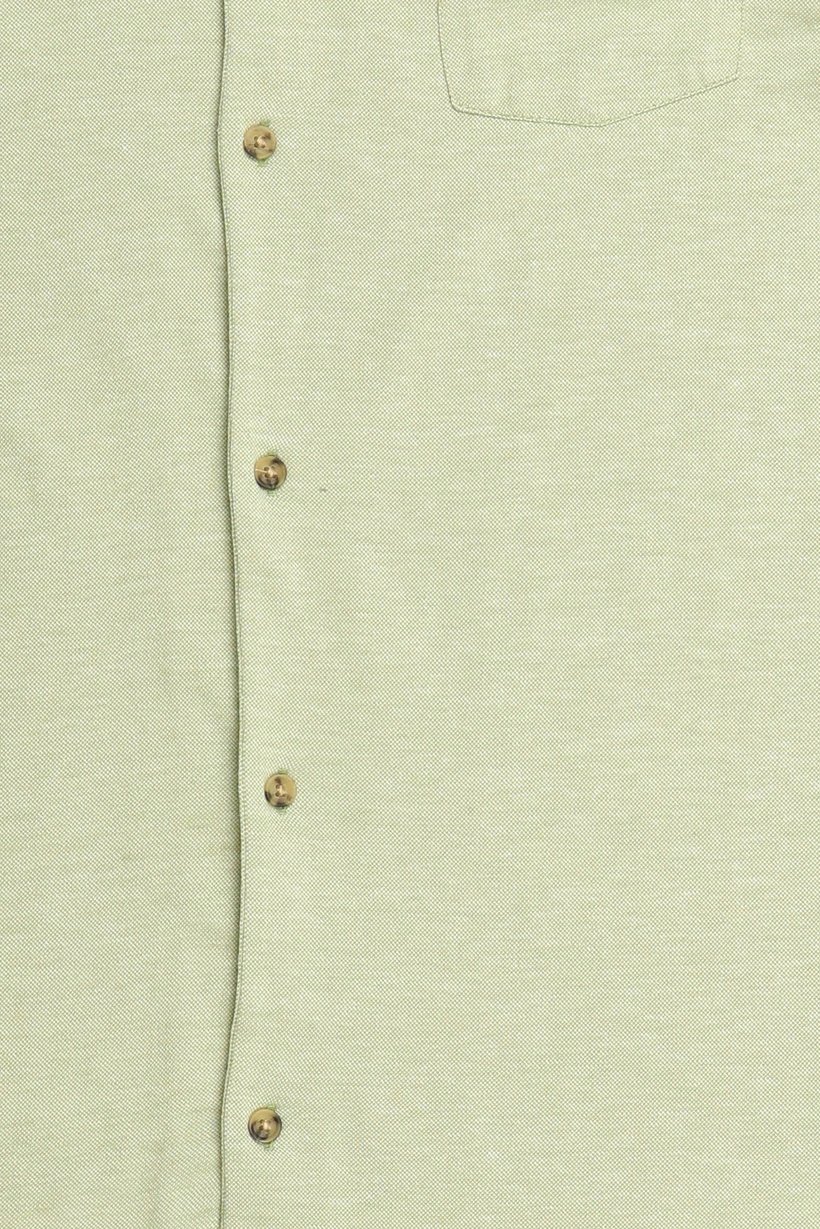 Men Regular Fit Short Sleeve Heather Casual Shirt, Sage Green