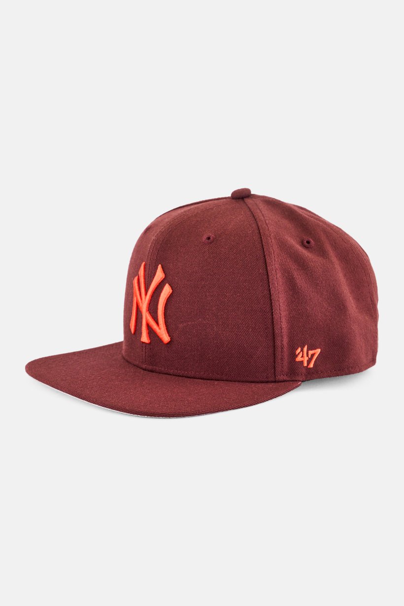 47 Brand x MLB Men New York Yankees Adjustable Closure Cap, Dark Maroon