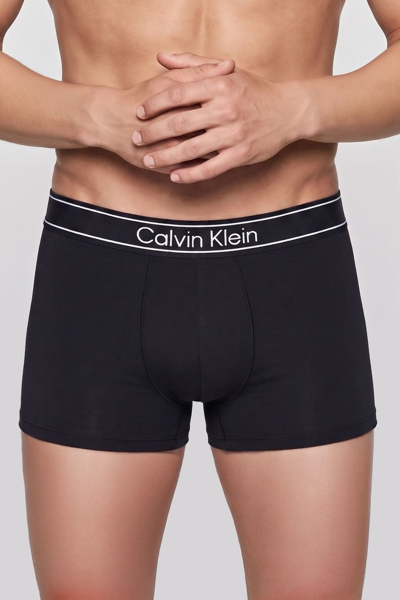 Men 3 Pcs Brand Logo Boxer Brief, Black