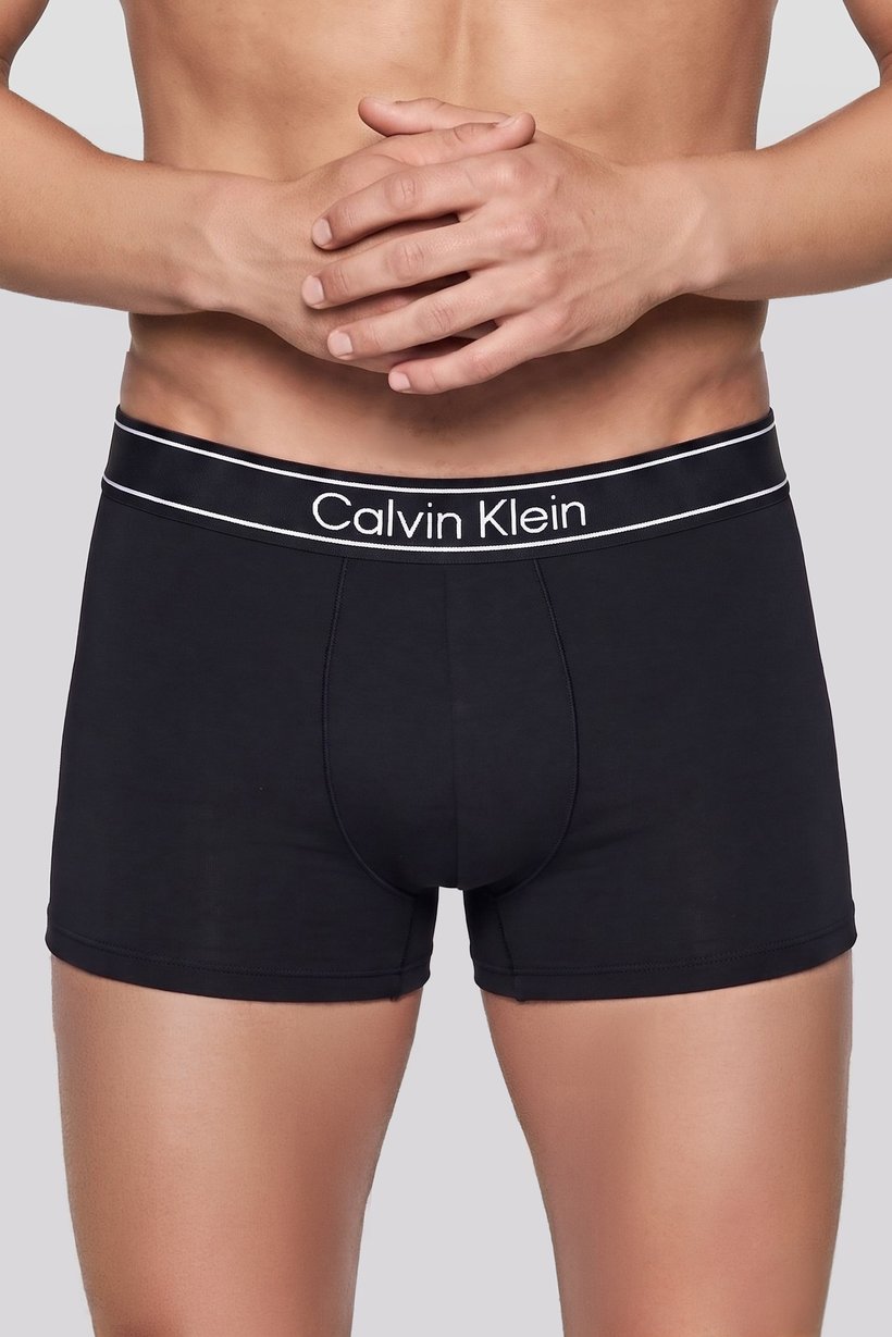 Men 3 Pcs Brand Logo Boxer Brief, Black