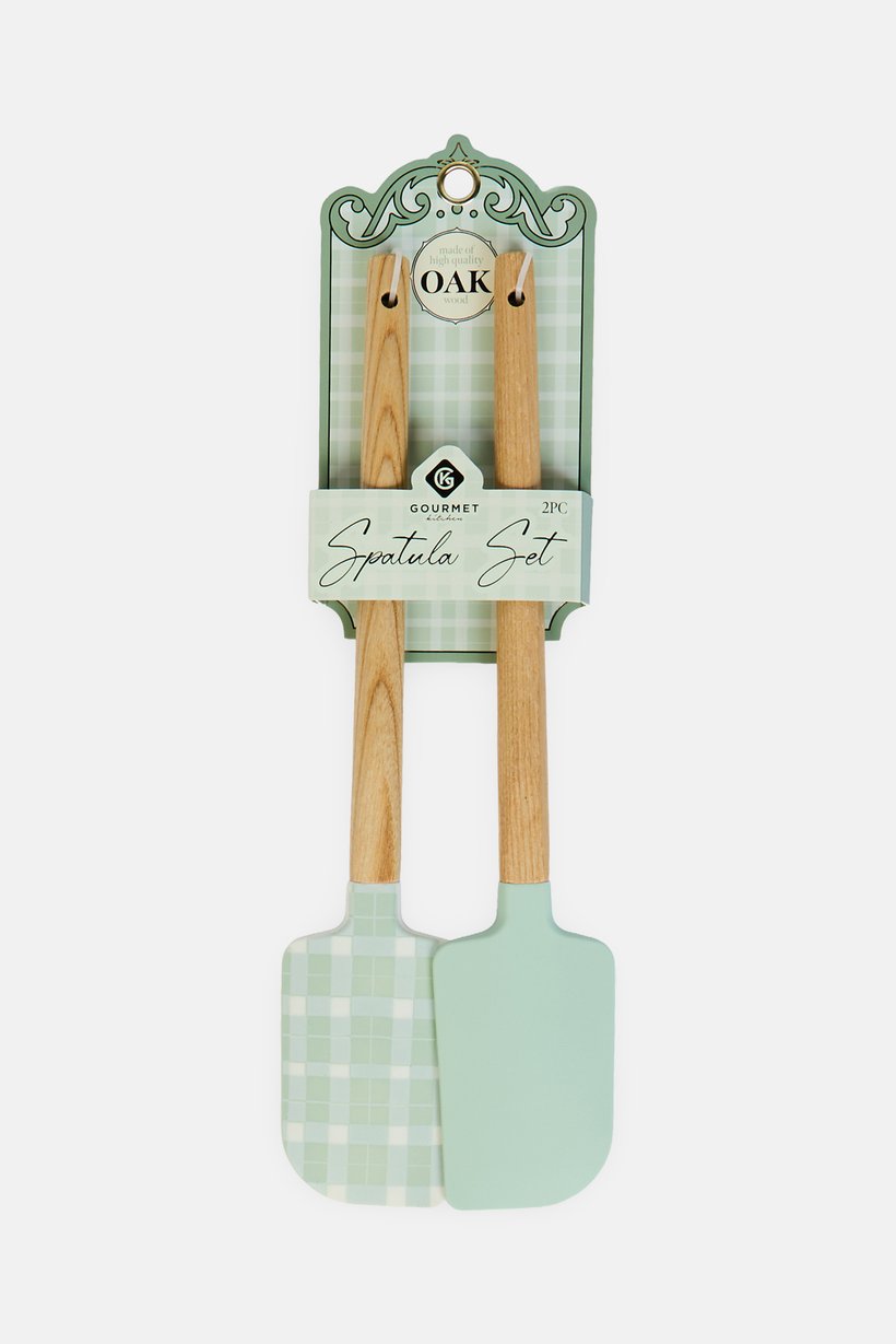 2 Pcs Silicone Spatula, Mint Green