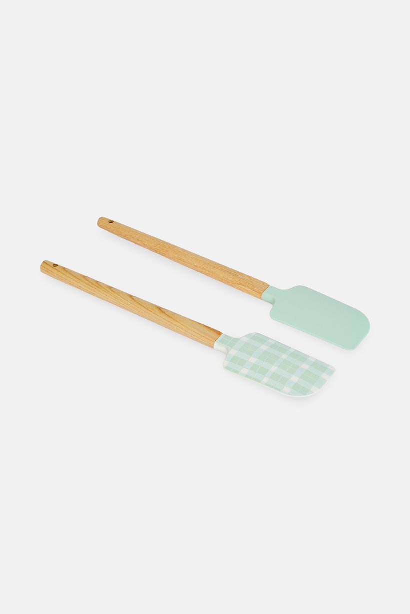 2 Pcs Silicone Spatula, Mint Green