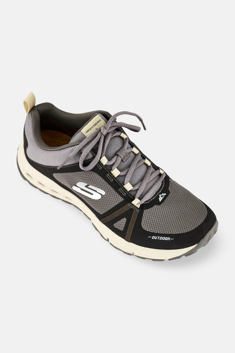 Women Bald Peak Lace Up Closure Outdoor Shoes, Dark Grey
