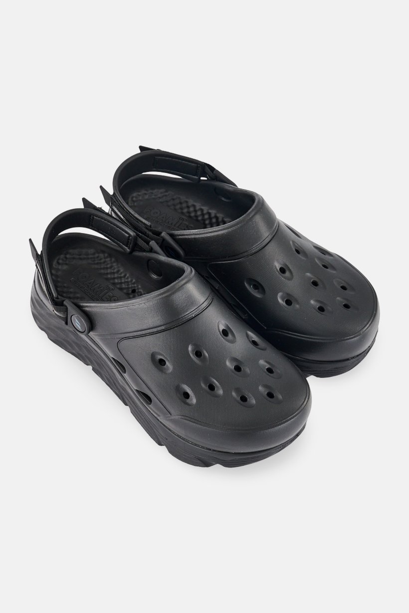 Women Max Cushioning Slip On Clogs, Black