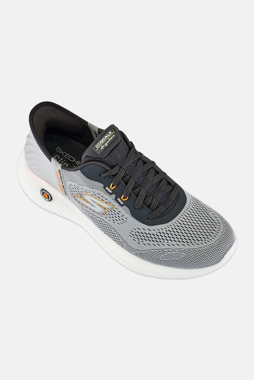 Men Go Walk Anywhere Lace Up Running Shoes, Grey
