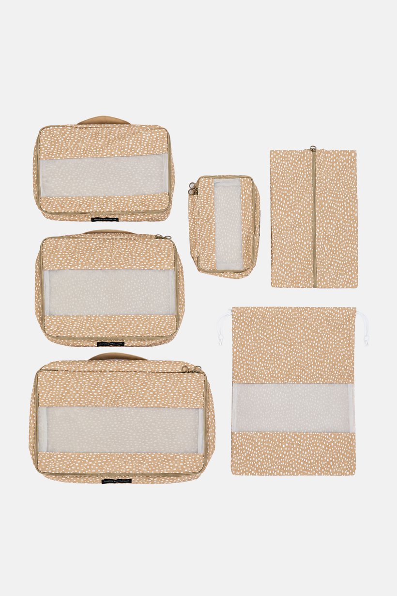 6 Pieces Travel Storage Set, Multicolor
